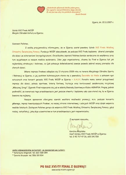 Dyplom i podziękowanie