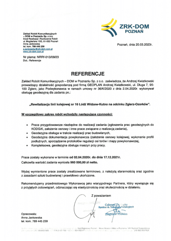 ZRK-DOM - referencja