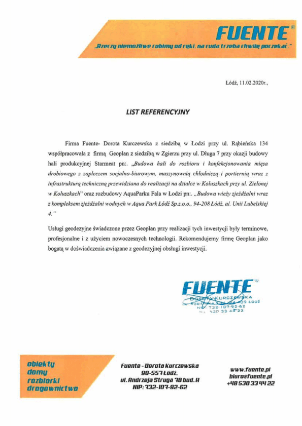 FUENTE - referencja