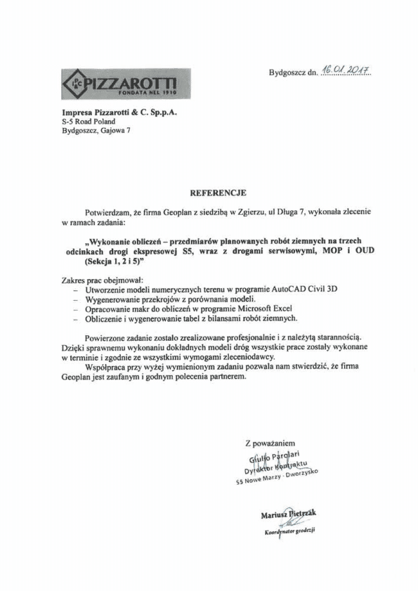 Impresa PIZZAROTTI & C.Sp.p.A. - referencja