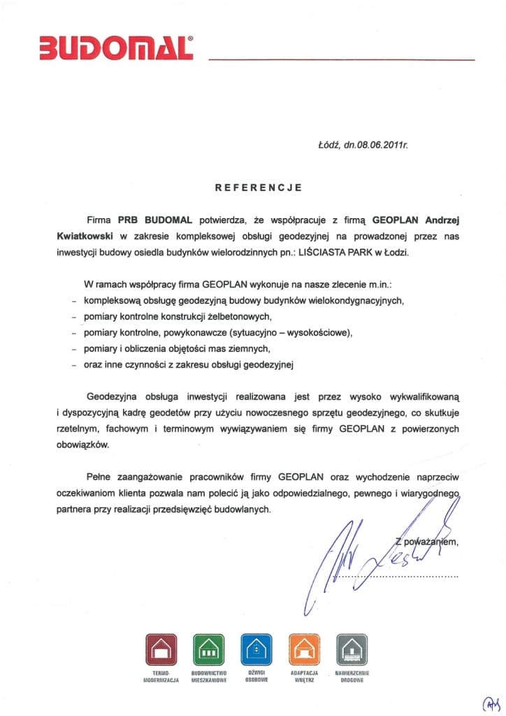 BUDOMAL - referencja